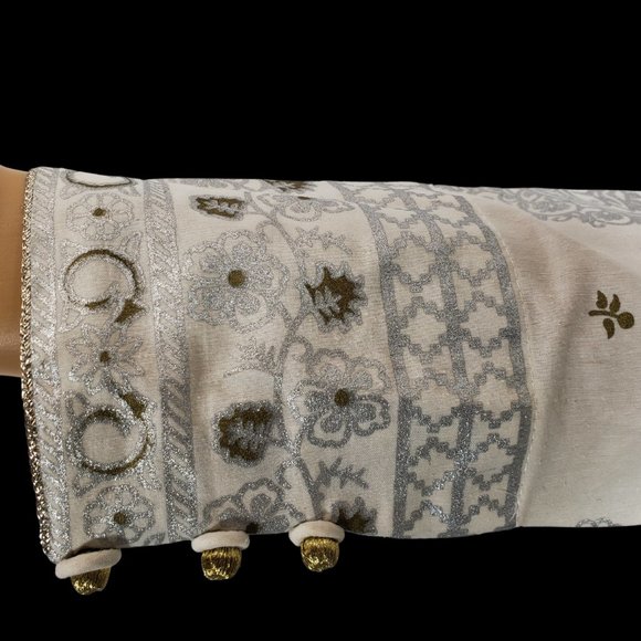 Almirah Junaid Jamshed Pakistani Fancy Ready-Made Long Kameez Pant Outfit XS/37 - Picture 13 of 14